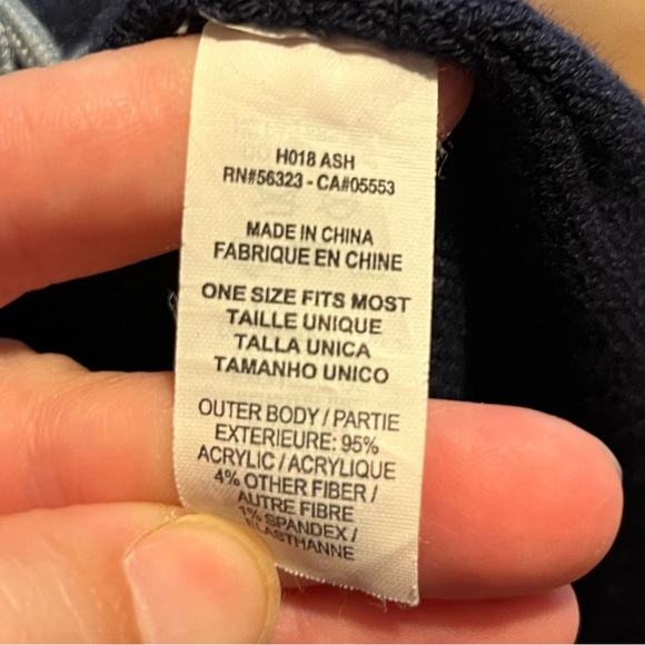 Nike Cross Nationals Pom Beanie - Navy and Orange - Picture 3 of 7